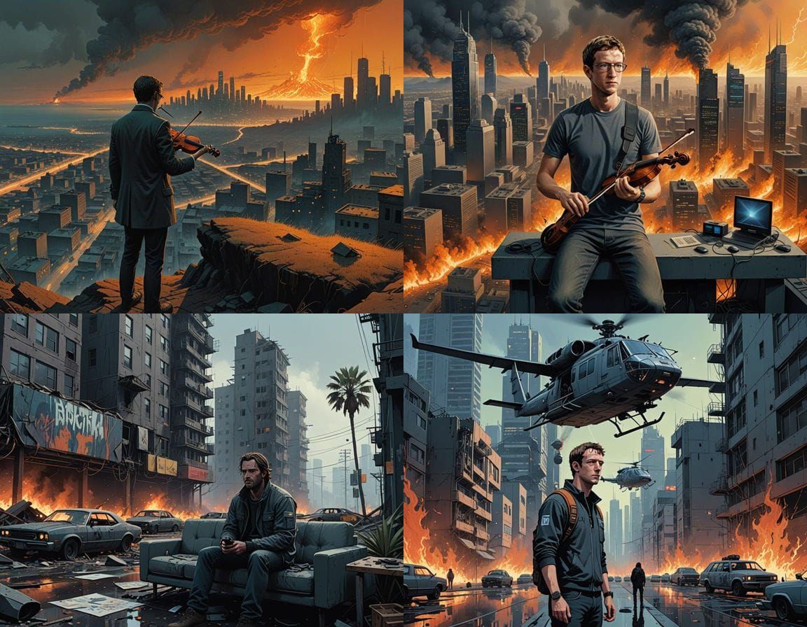 Cyberpunk CEO Ignores California Inferno