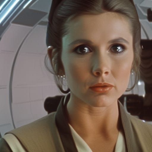 The main female character of a 70s sci-fi movie