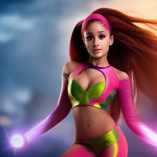 Ariana Grande as Starfire: Professional Photography