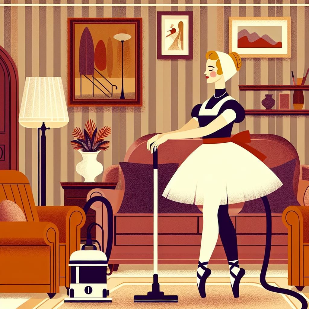 Ballerina Housewife in Perfect Balance