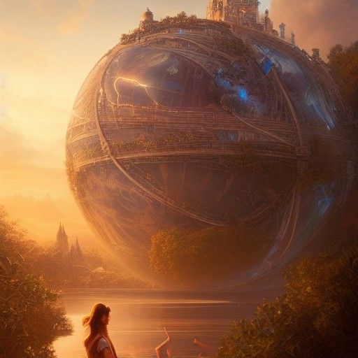 Disney World Photograph in Digital Illustration Style