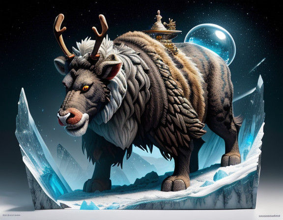 Vibrant Fantasy Scene Revealed Behind Tree