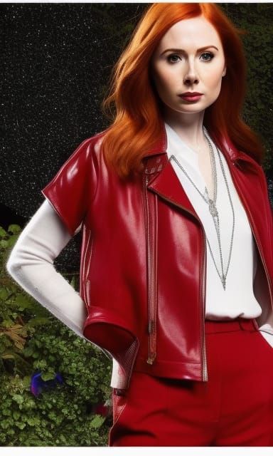 Karen Gillan as Amy Pond: Hyperrealistic Portrait