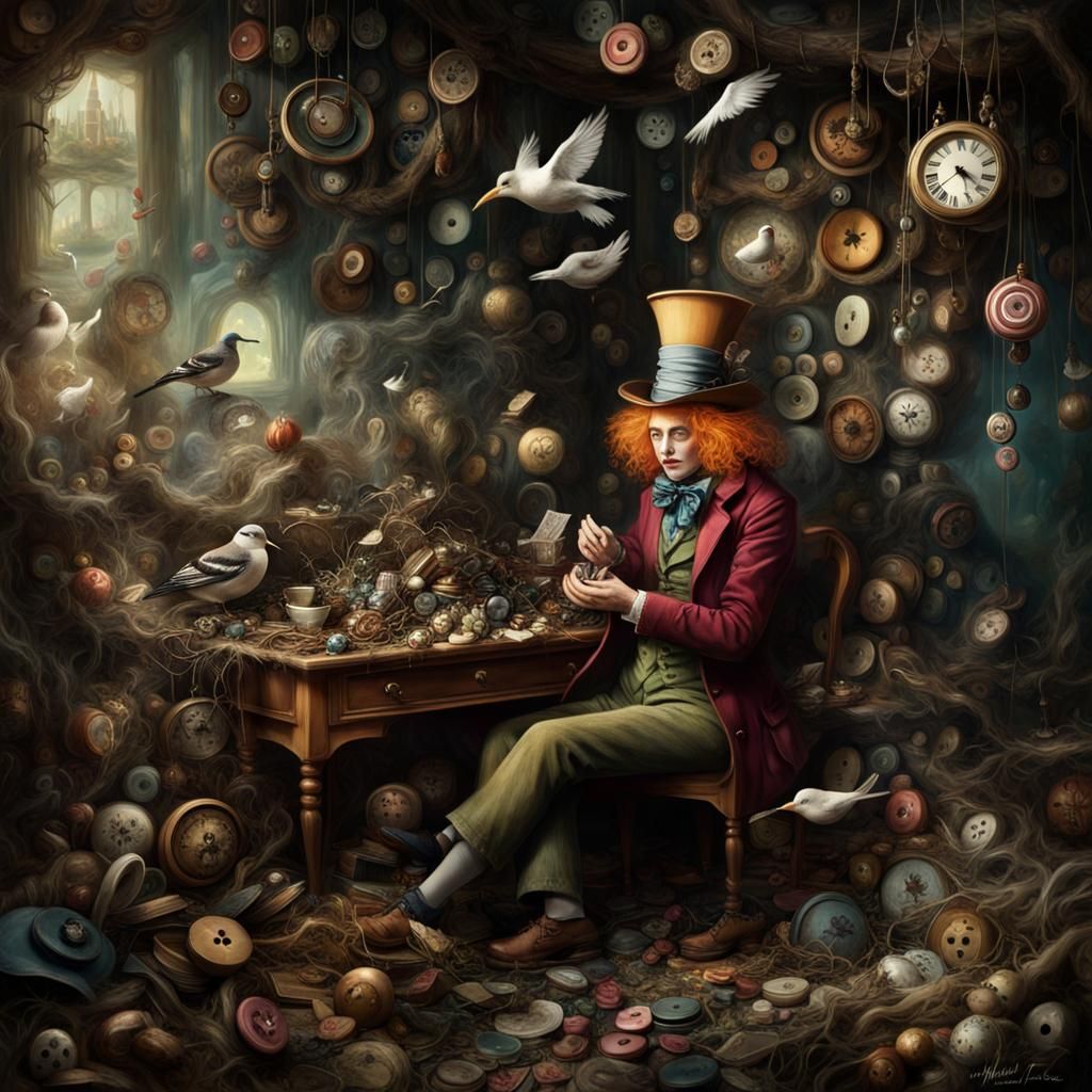 Fantastical Gathering of Alice and Mad Hatter