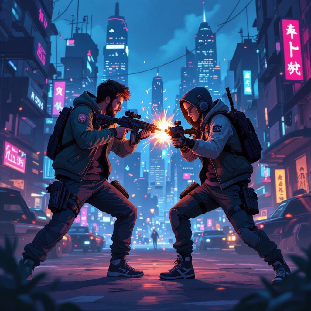 Thales and Gabriel in Intense Free Fire Battle