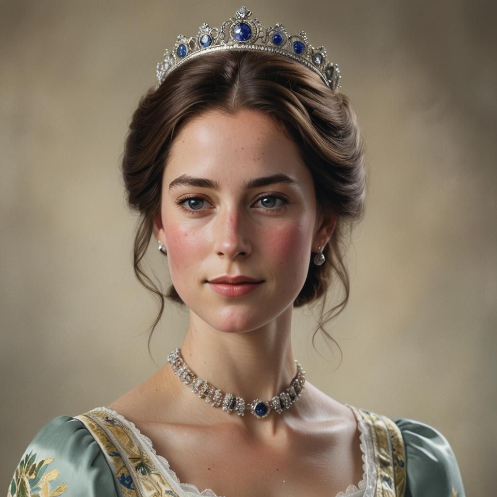 Princess Charlotte of Wales: Hyperrealistic Digital Portrait