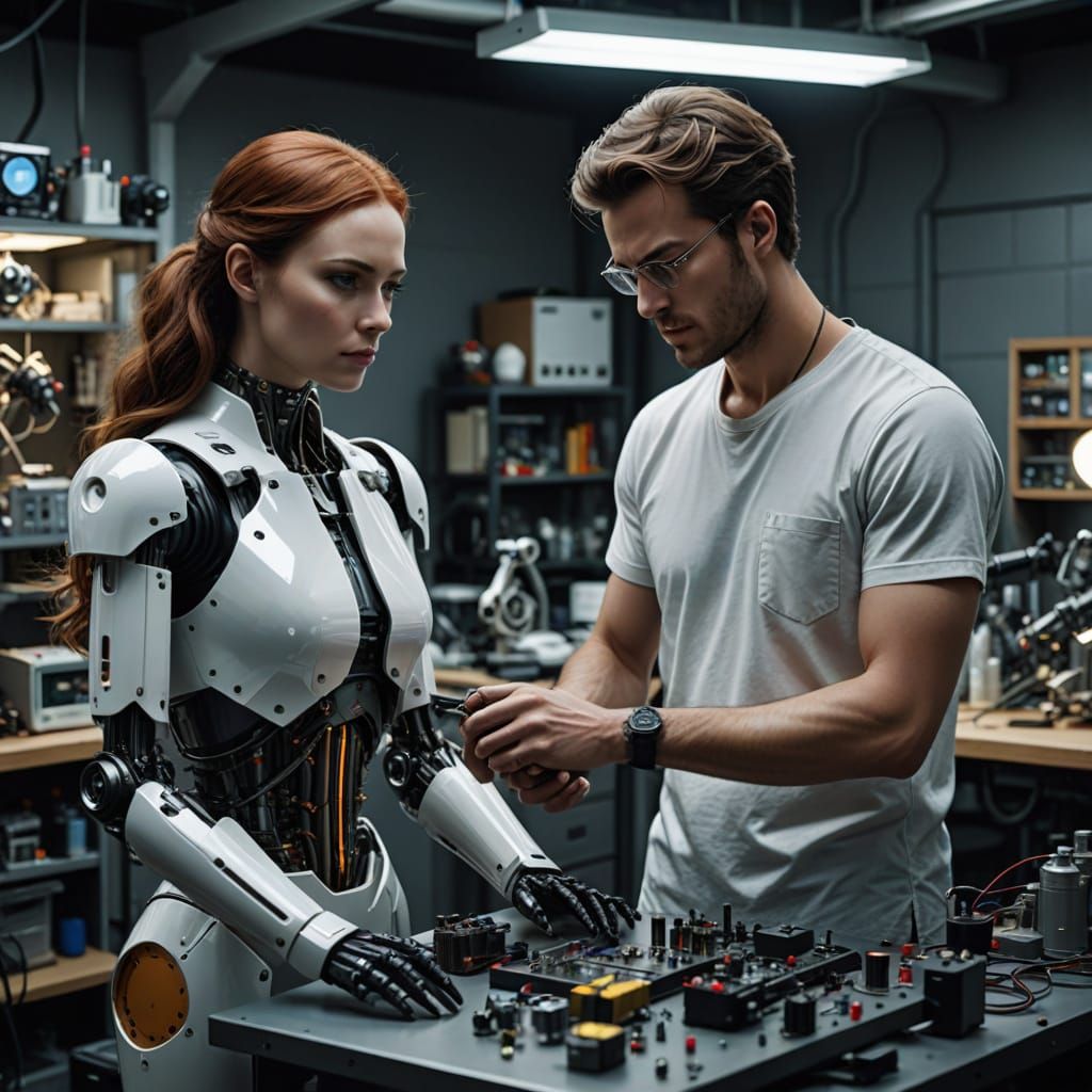 Android Creation in a Hyperrealistic Lab