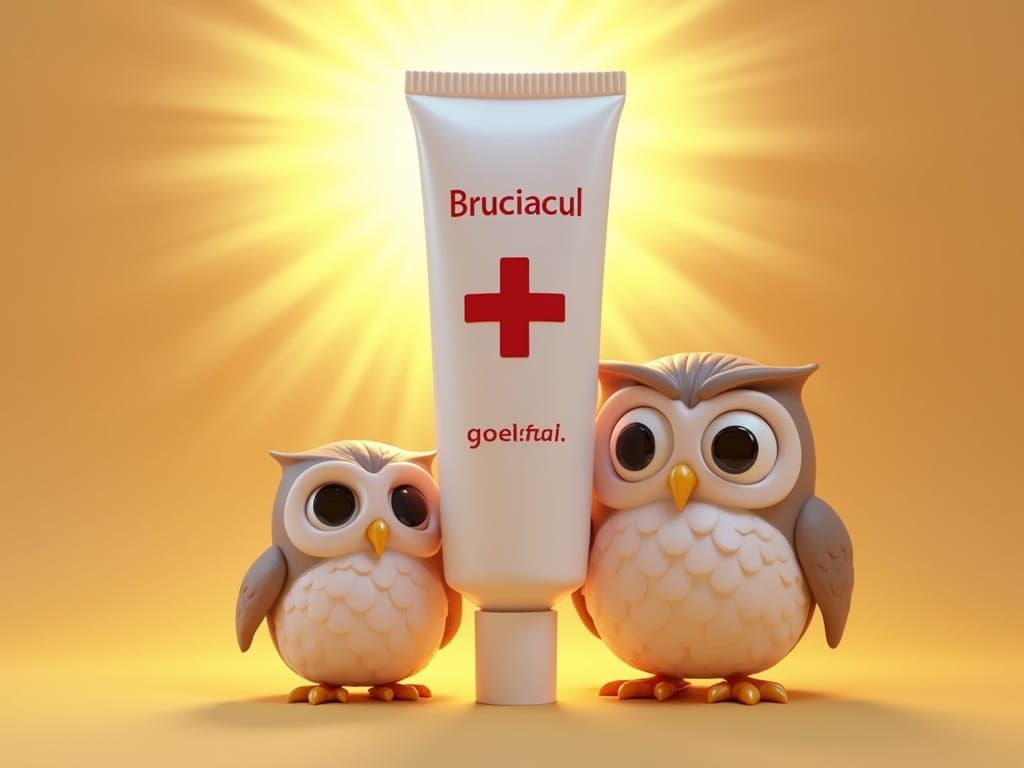 Bruciacul Cream Tube in Pixar-Inspired 3D Digital Art