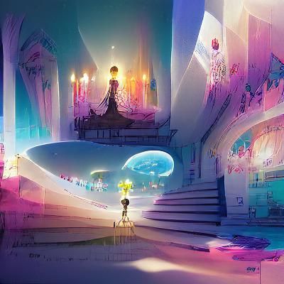 Surreal Memory Palace Architecture