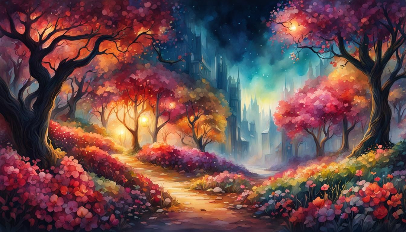 Siri in Digital Watercolor Illustration