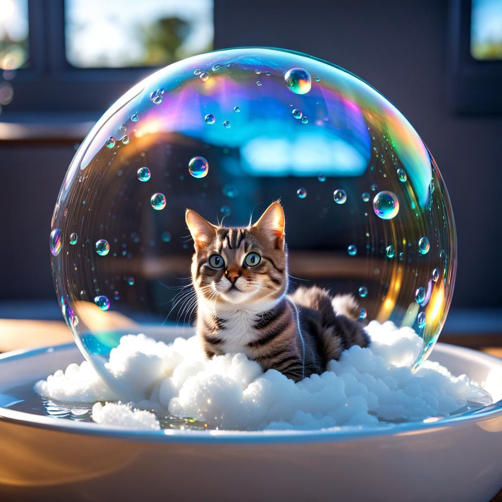 Iridescent Soap Bubble