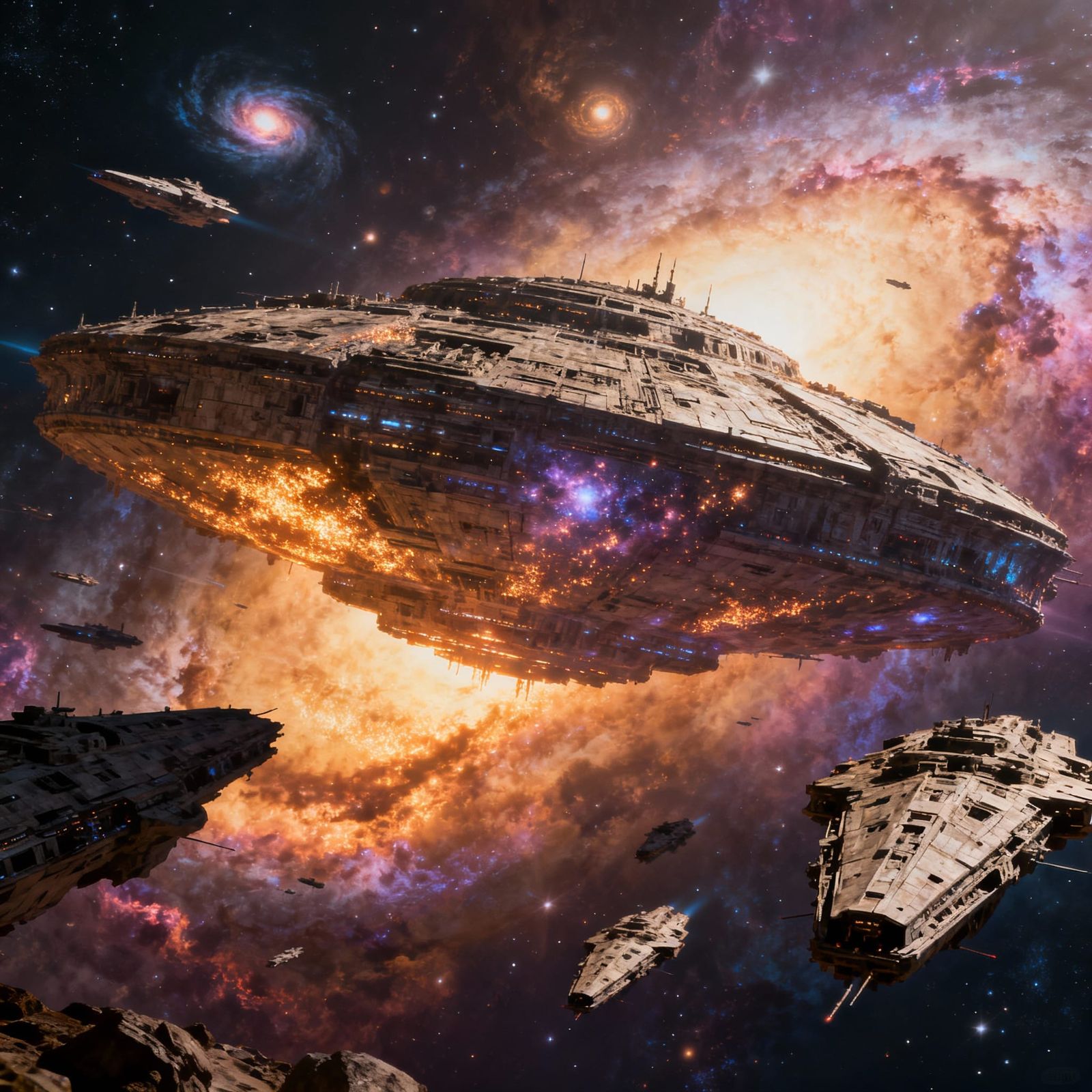 Ancient Alien Space Station in Cosmic Void