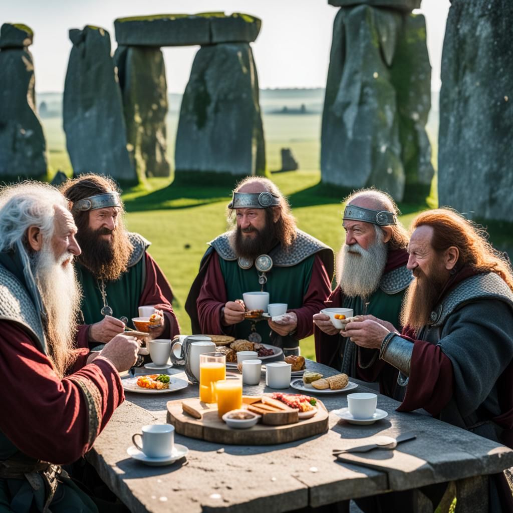 Interdimensional Fantasy Breakfast at Stonehenge: Photo