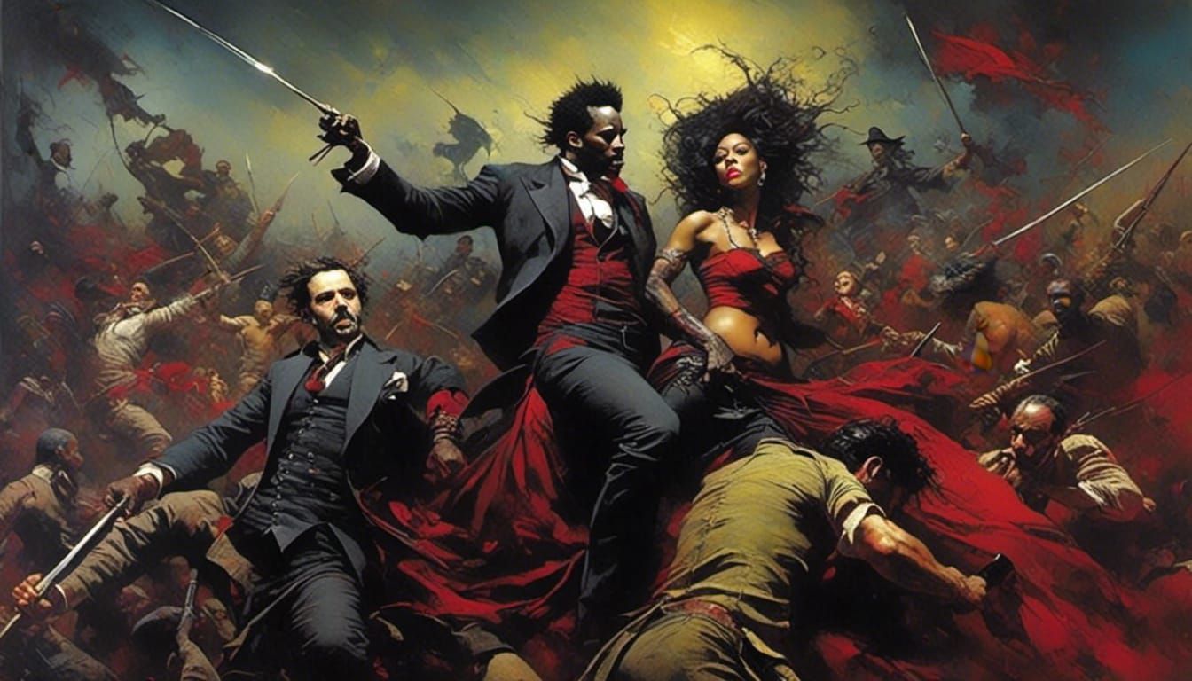 Epic Reggae Fight Invitation in Surreal Style