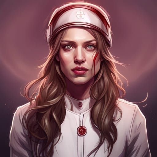 Realistic Ambulance Portrait in Dynamic Lighting