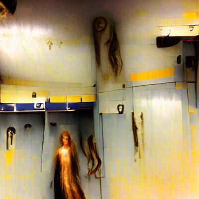 Vintage Locker Room Interior