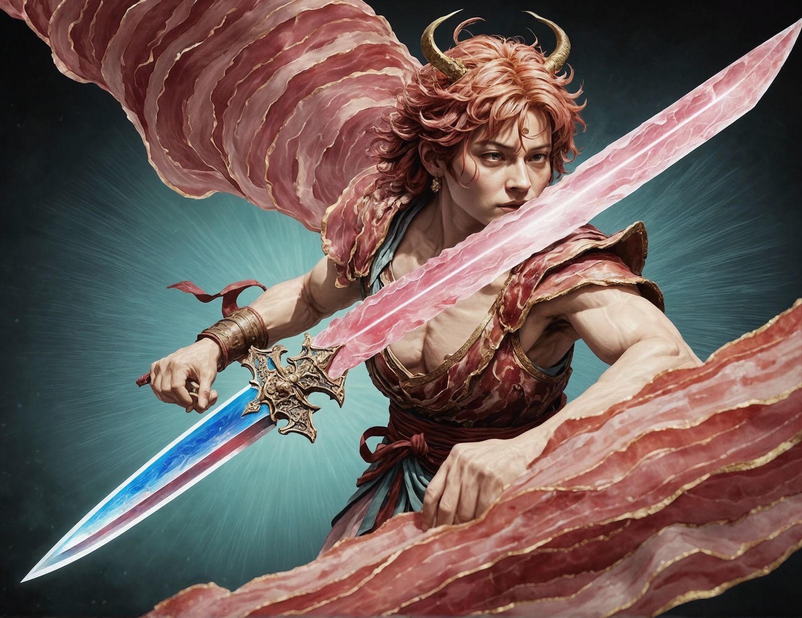 The Great Breakfast Wars: The Twin Blade Valkyrie of Bae-Kin, Sizzland, Greasha.