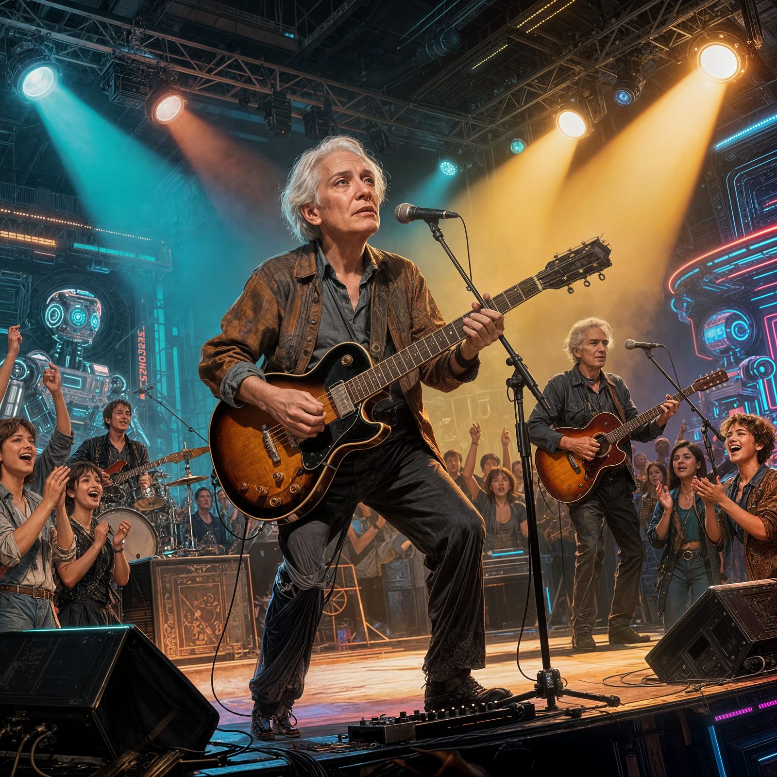 Final Human Concert in 2050: A Melancholy Celebration