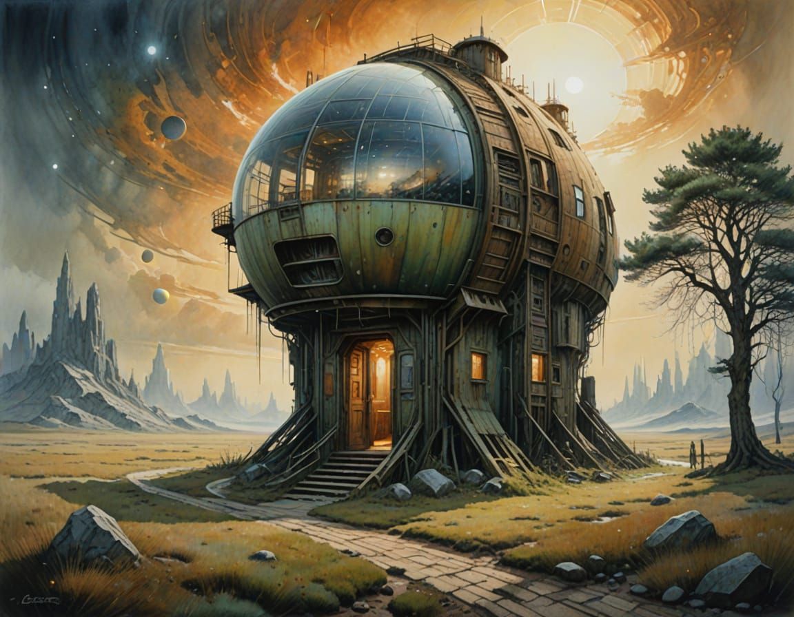 Whimsical Watercolor Dreamscape in a Monet-Inspired Science ...