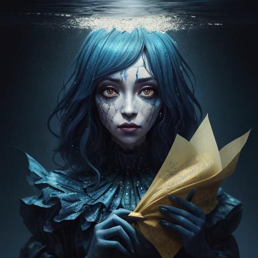 Adorable Blackberry with Huge Eyes in Digital Illustration