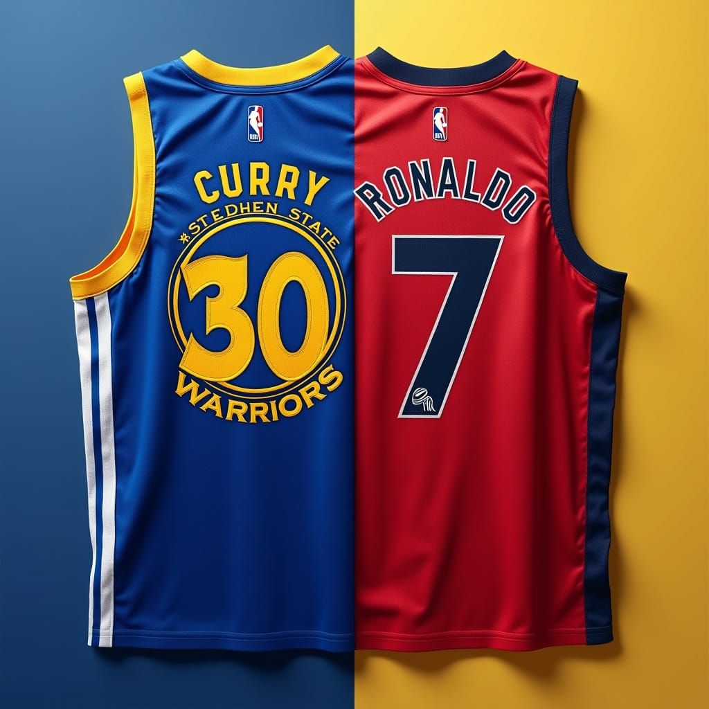 Hybrid Curry Ronaldo Jersey: A Digital Mashup