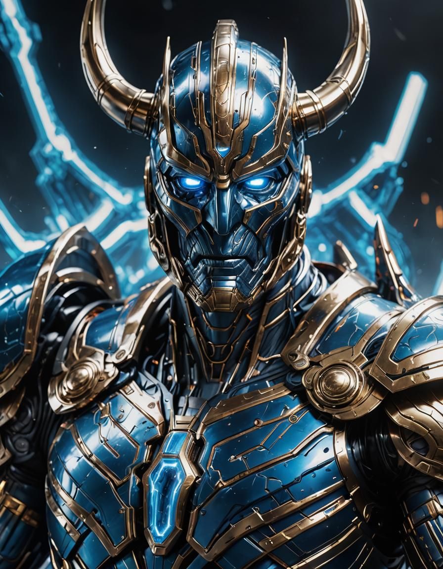 Cybernetic Asgardian Warrior: Ultron and Odin Fusion
