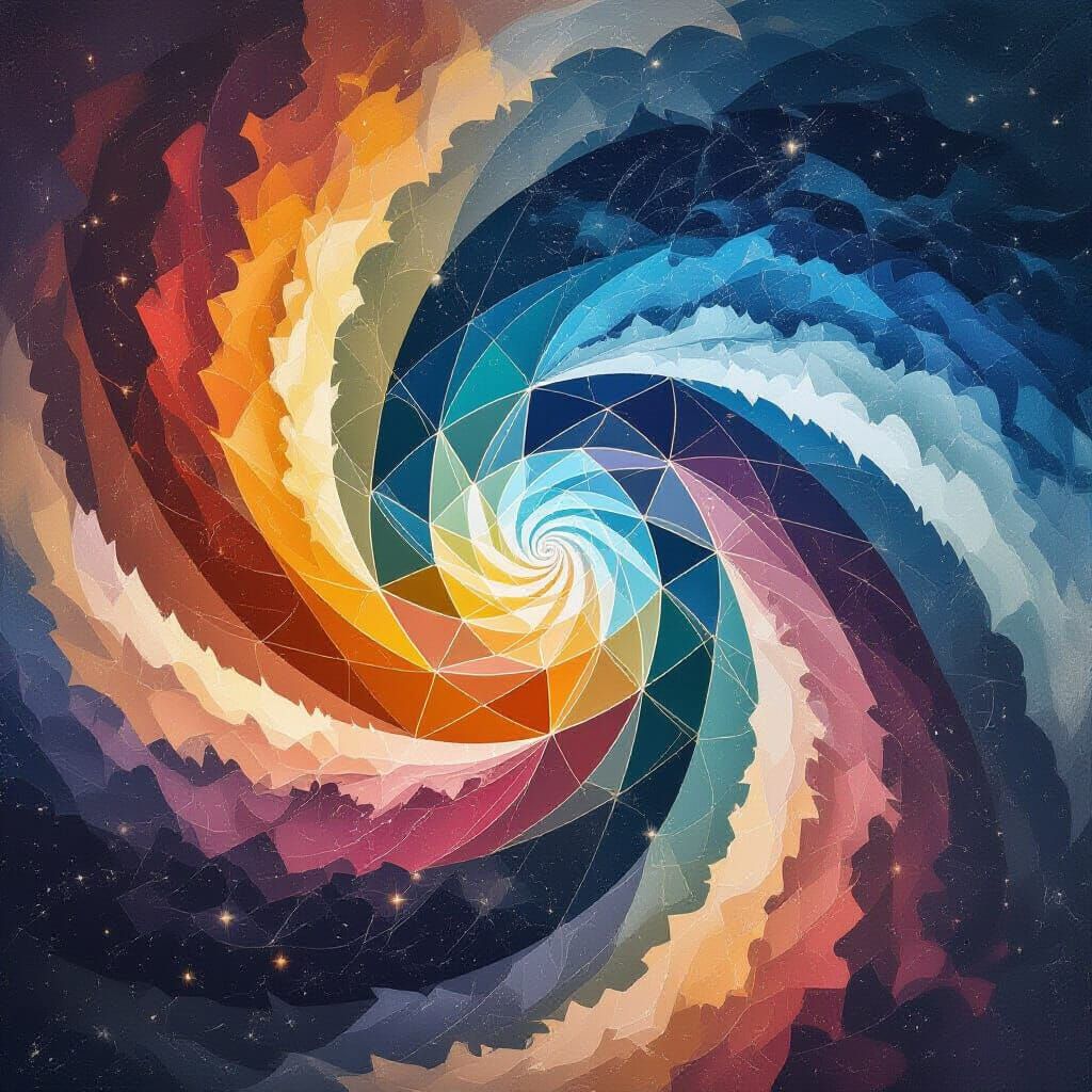 Abstract Infinite Loop in Digital Art