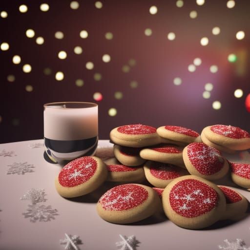 Festive Christmas Cookies in 8K Resolution