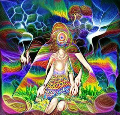 Psychedelic Awakening and Transition: AI Art