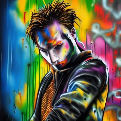 Colorful Graffiti Art of Cedric Diggory