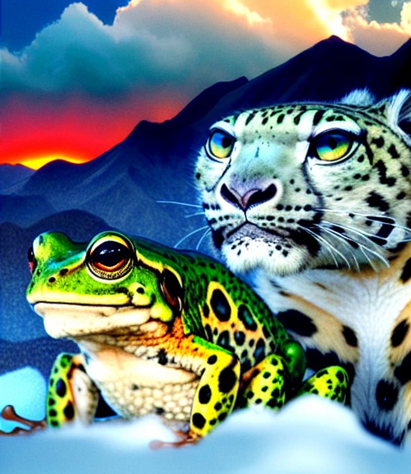 Snow Leopard and Frog: A Tajik Folk Tale