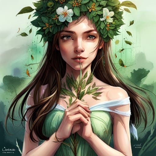 Miniature Fairy Princess in Hawaiian Forest