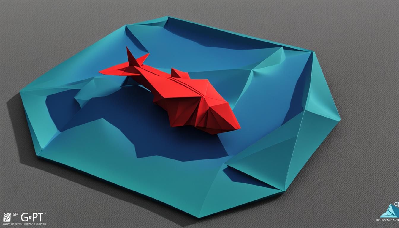 Origami Bathymetric Chart with AI-Generated Location Data
