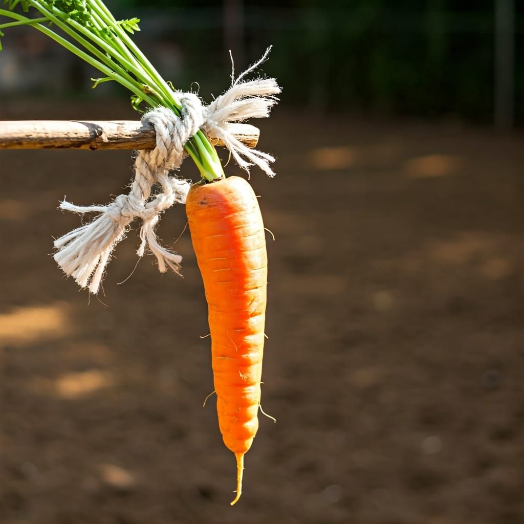 Carrot and Donkey in Photorealistic Style