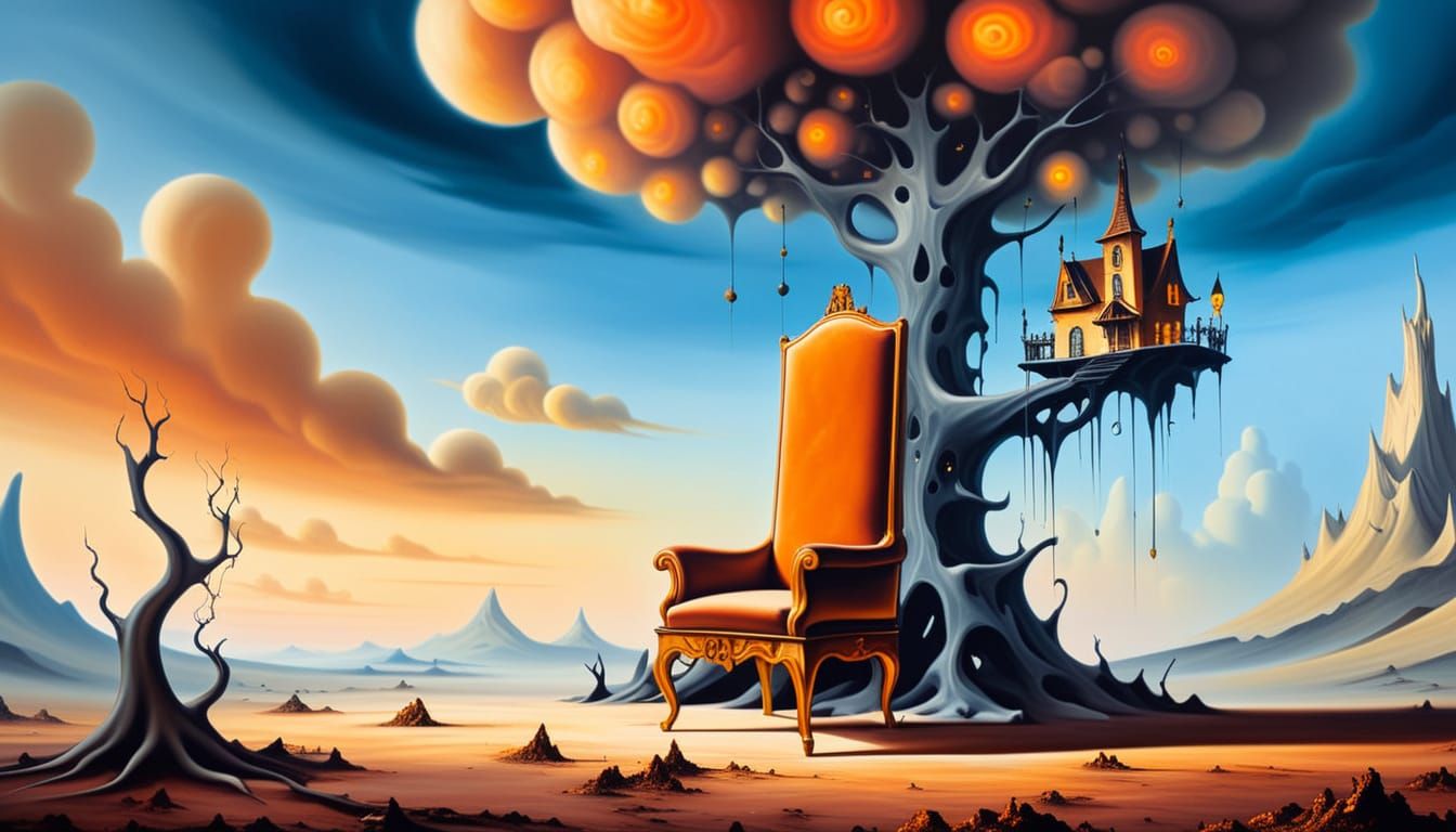 Surrealist Masterpiece: Dreamlike Furniture in a Liminal Spa...