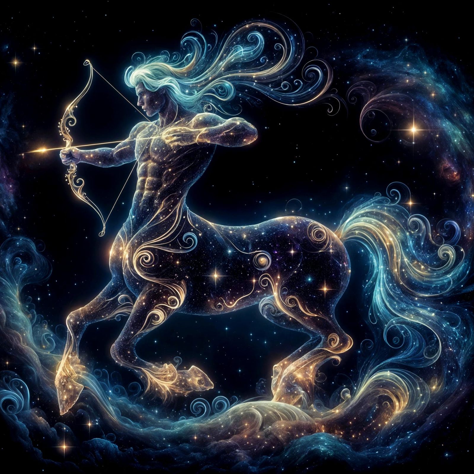 Celestial Male Centaur with bow and arrow