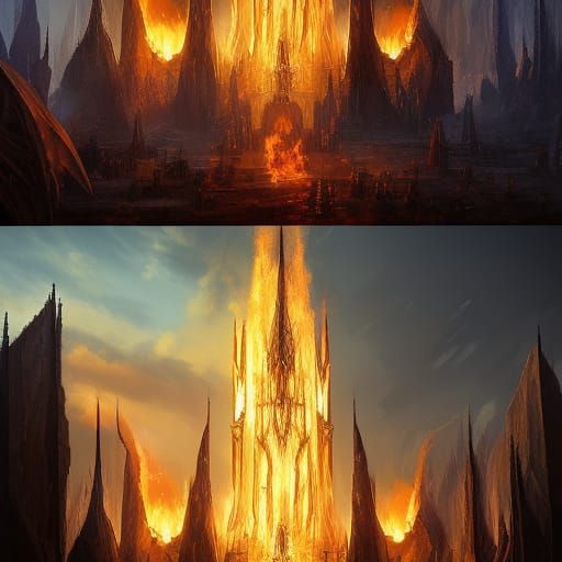 Infernal Architecture: Dark Fantasy Concept Art