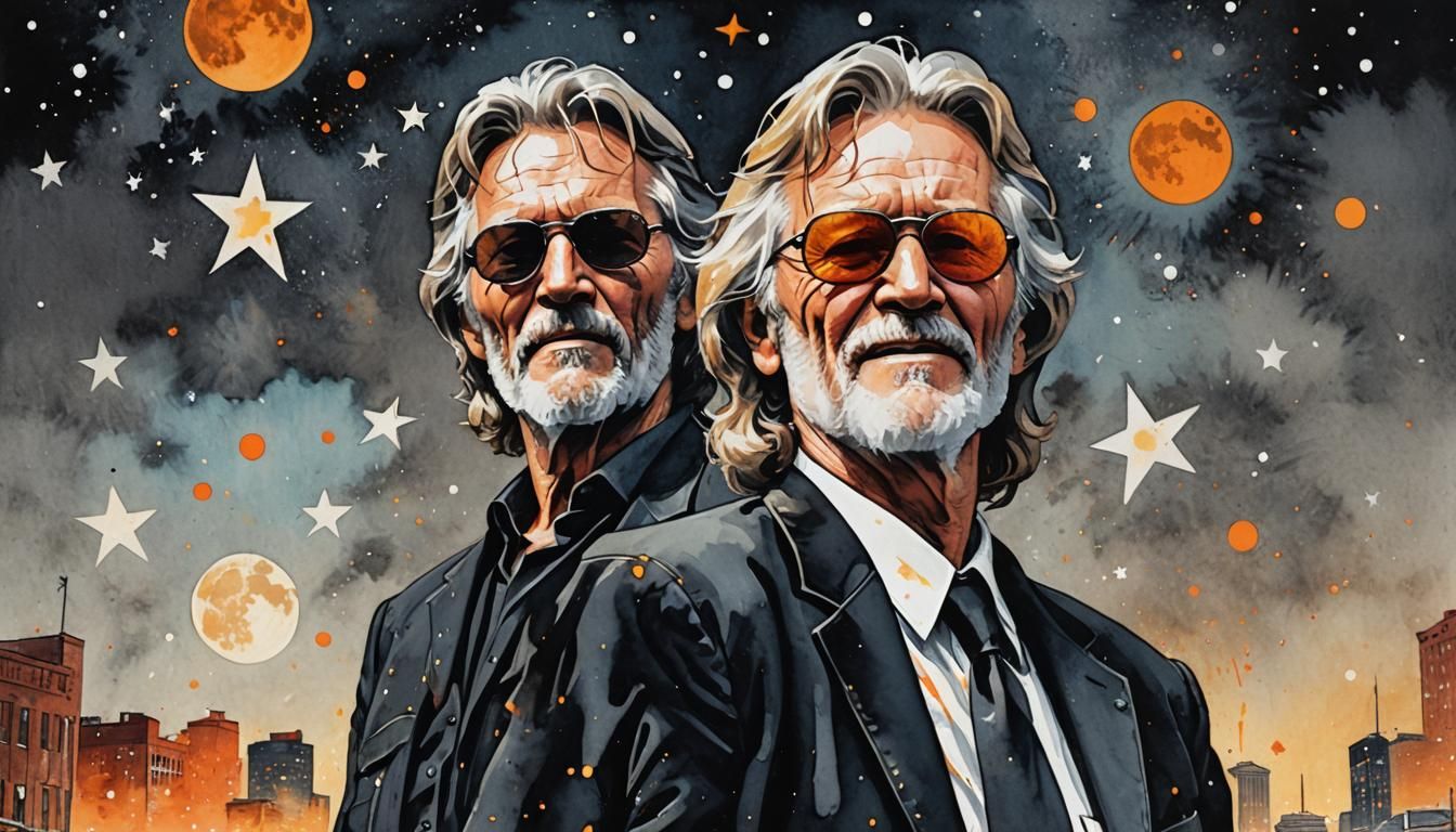 Kris Kristofferson in Nashville, Pop Art Style
