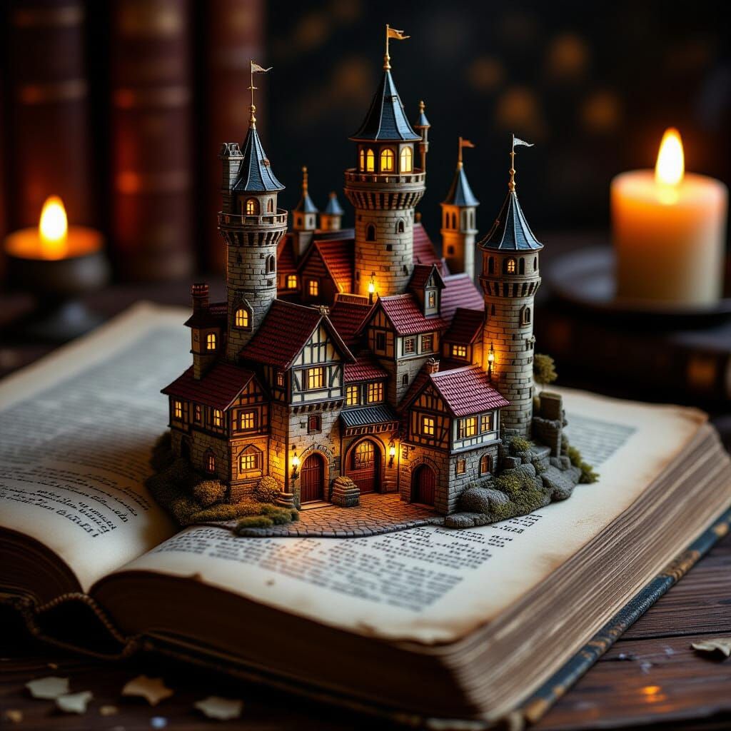 Steampunk City Emerges from Book Pages