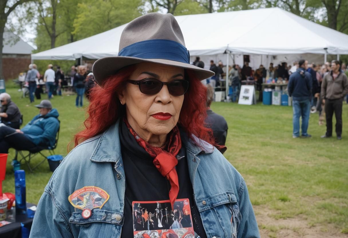 Glamorous Voodoo Princess Playing Nautilus Lute