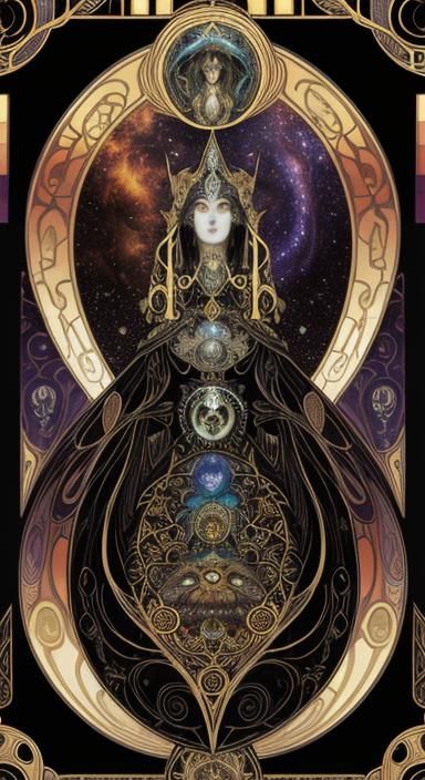 Dark Star Artwork at Cryptid Museum, Art Nouveau Style