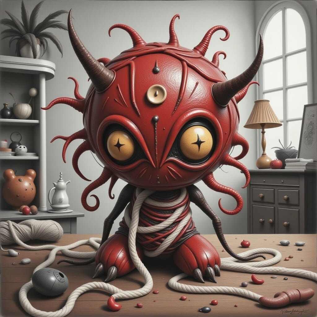 Dark Chocolate Yarn Monster