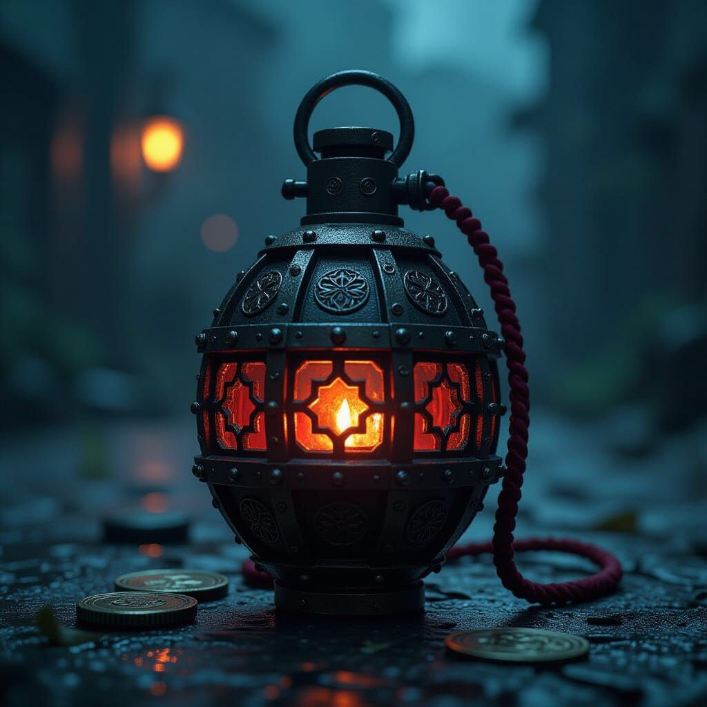 Fantasy Grenade with Medieval and Sci-Fi Elements