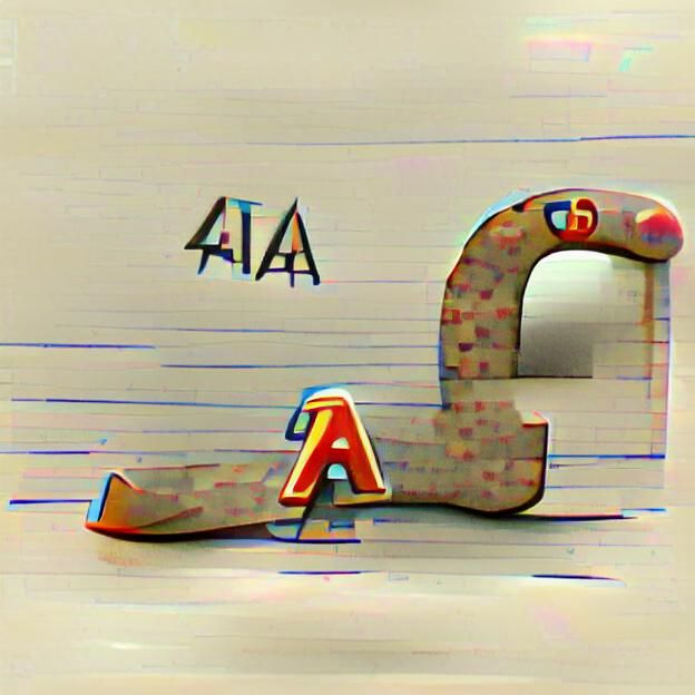 Stylized Letter A Typographic Design