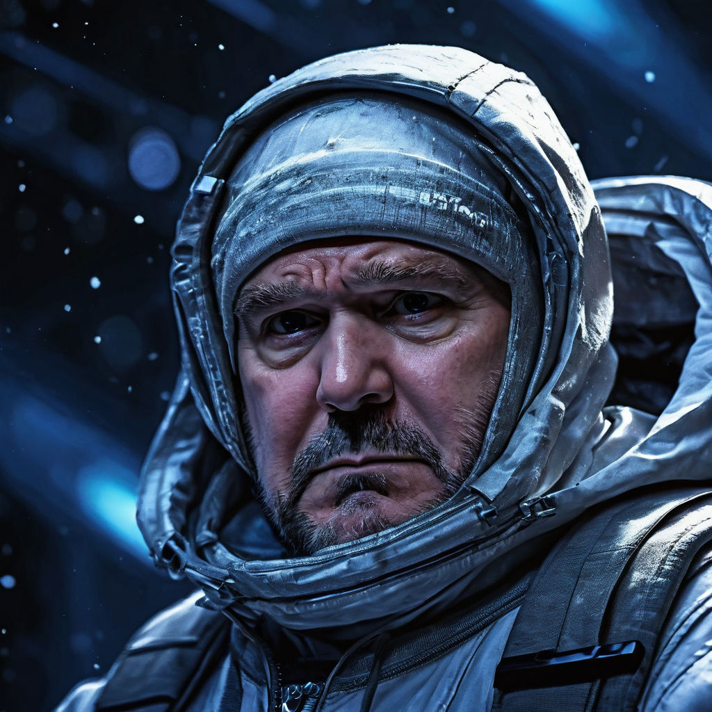 Ethereal Space Portrait in Vibrant Colors