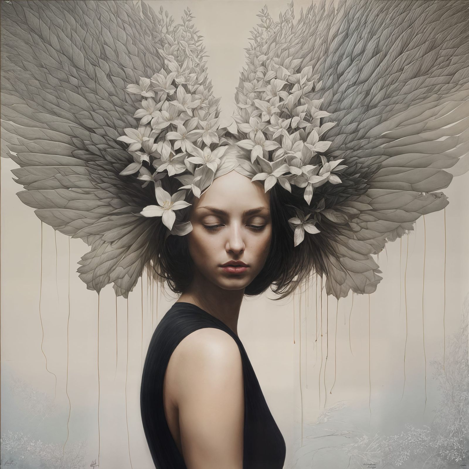 Dreamlike Landscape Inspired by Two Artists