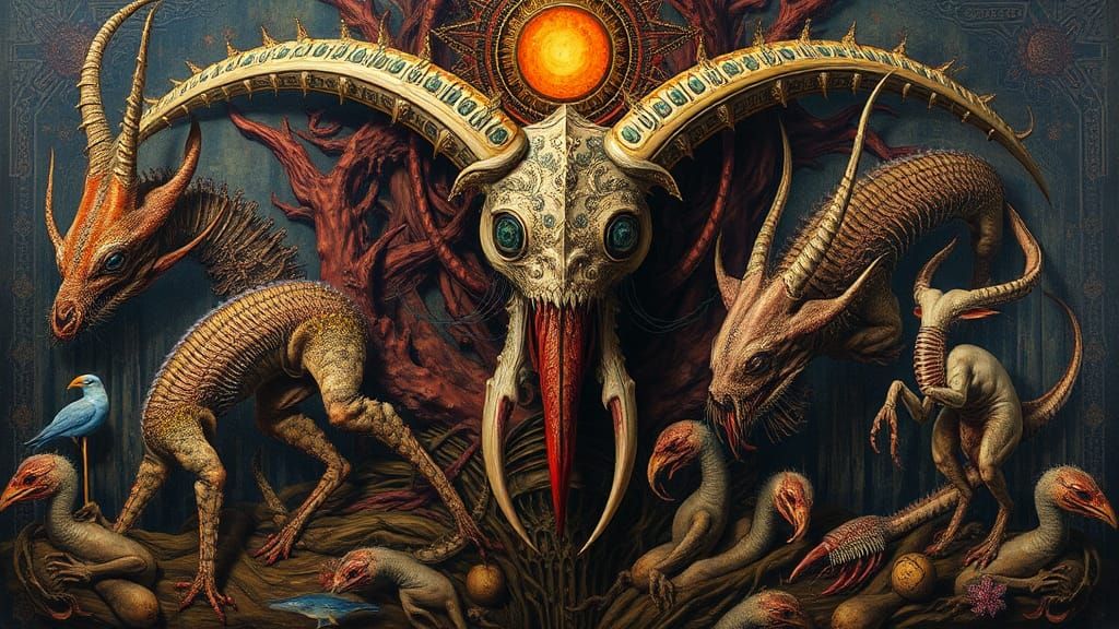 Surreal Cryptid Dreamplay in Mystic Style