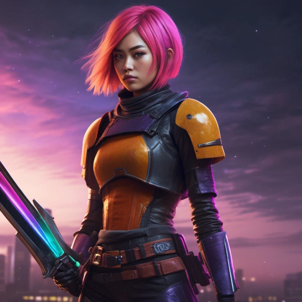 Sabine Wren with Darksaber Portrait