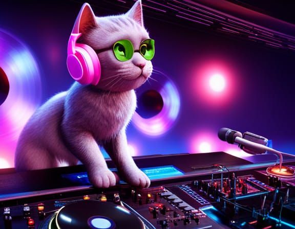 DJ kitten