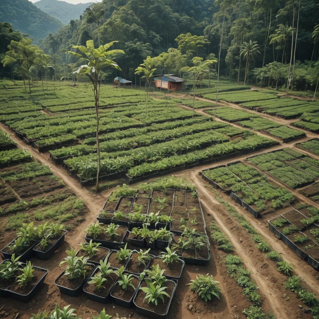 Native Tree Nursery in Bentong: A Cinematic Film Still